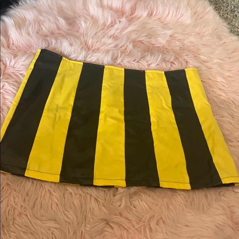 Black and Yellow Women’s Mini Skirt